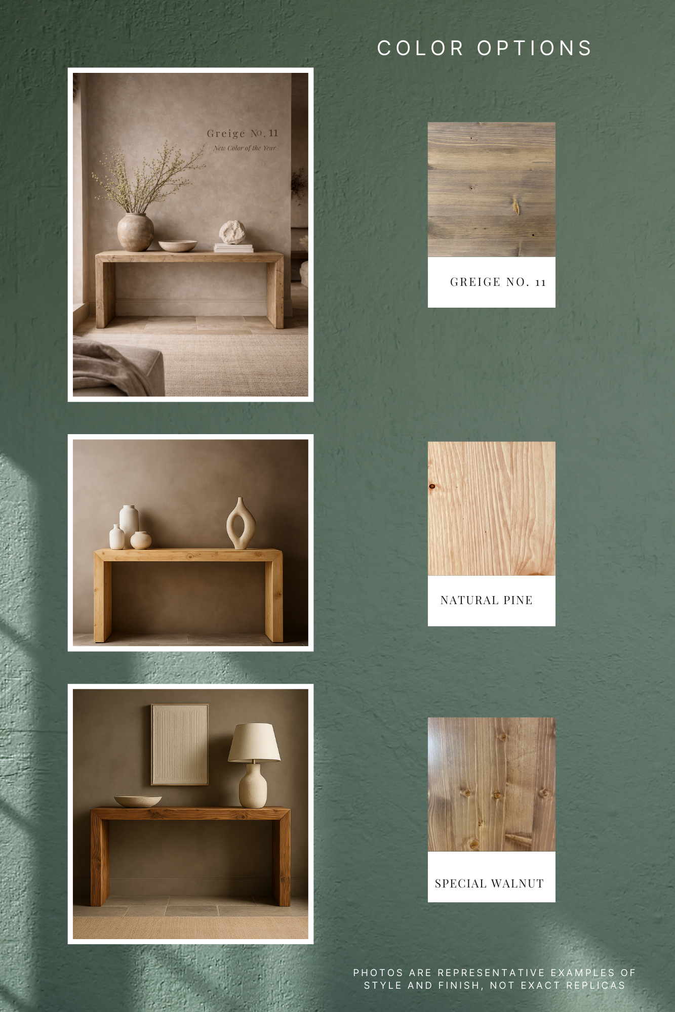 Waterfall Console Table